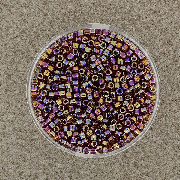 9664974_Delica-Beads-2,2mm-dunkeltopas-AB-transparent-10g