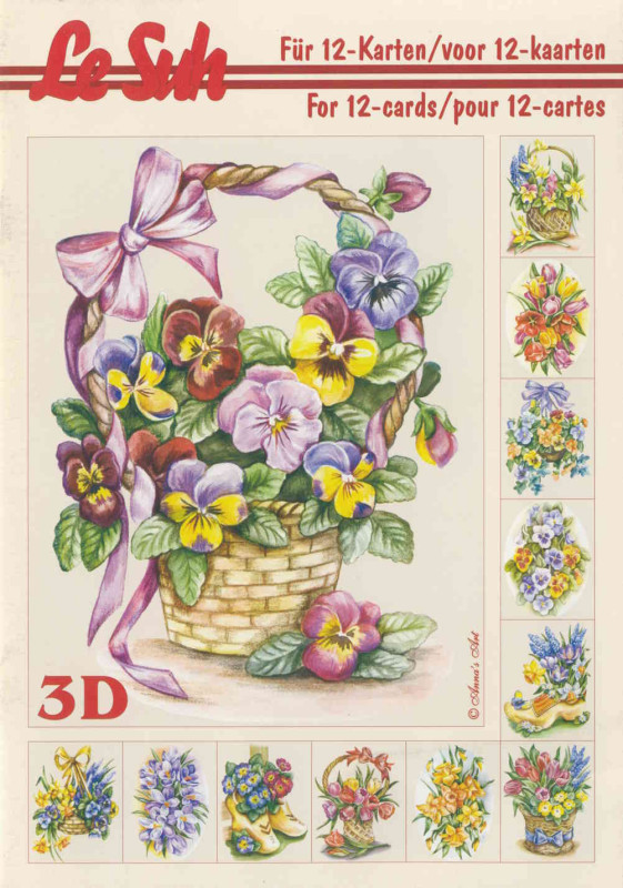 345609 3D Motivbuch A5 Frühlingsblumen