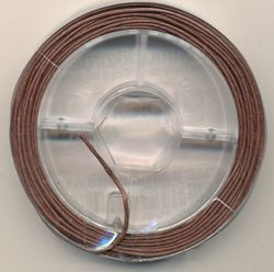 Schmuckkordel mittelbraun 0,8mm 10m