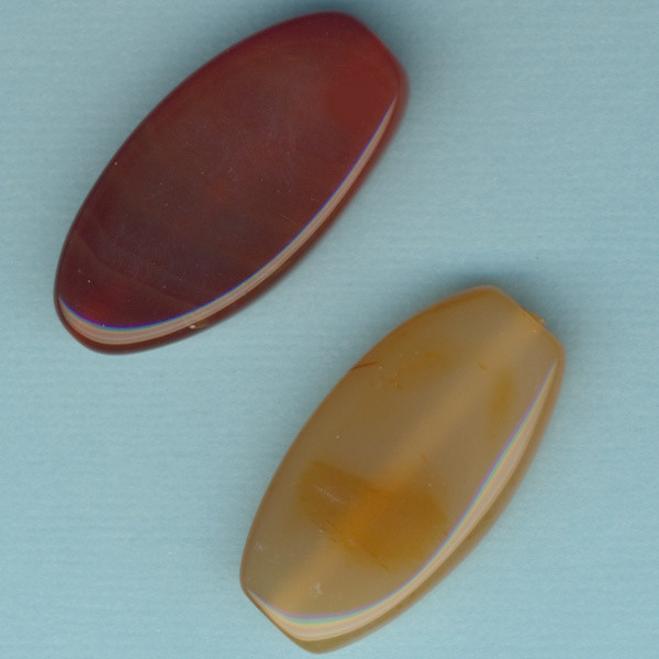 8156-141 Carneol Stein länglich 18x36mm 2 Stück