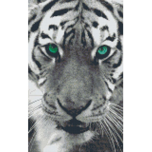 808048 Pixelhobby Klassik Set Tiger mit grünen Augen