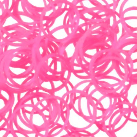 Gummiringe neon pink