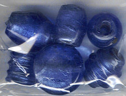 3860136 Design Glasperlen ca. 2cm blau