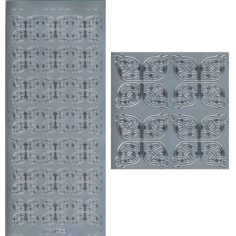 pu508s Sticker Ornamente silber