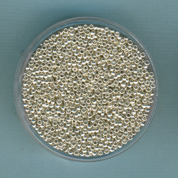 201051 Miyuki Rocailles 15/0 1,5mm silber metallic 7g