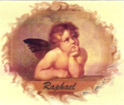 3138500 Wachsbild Raphael 7,5x6cm