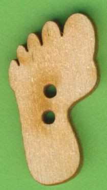 buh4403 Holzknopf Fuß 3cm lang