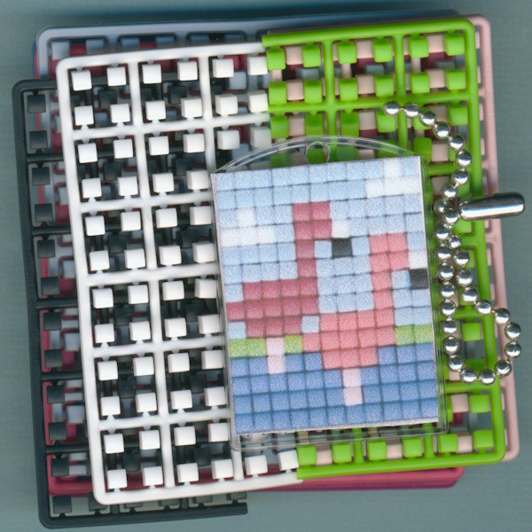 77736 Pixelhobby Medaillon Set Flamingo