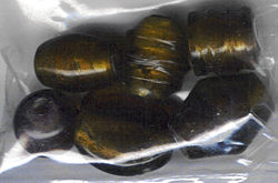 3860132 Design Glasperlen ca. 2cm bernstein