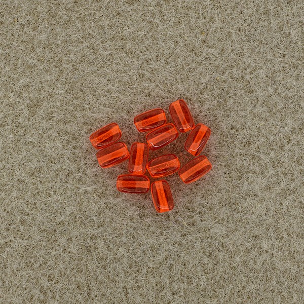 Glasolive 6x4mm orange 70 Stück