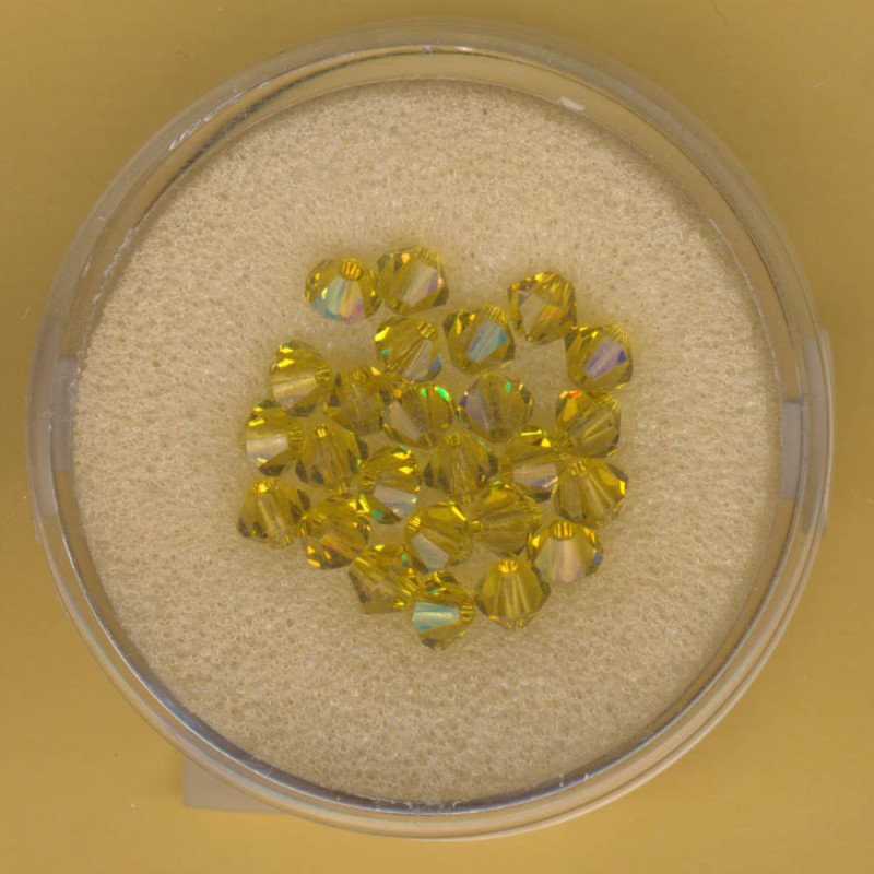 5301-04944 Swarovski Glasschliffperlen 4mm lime gelb 25 Stück