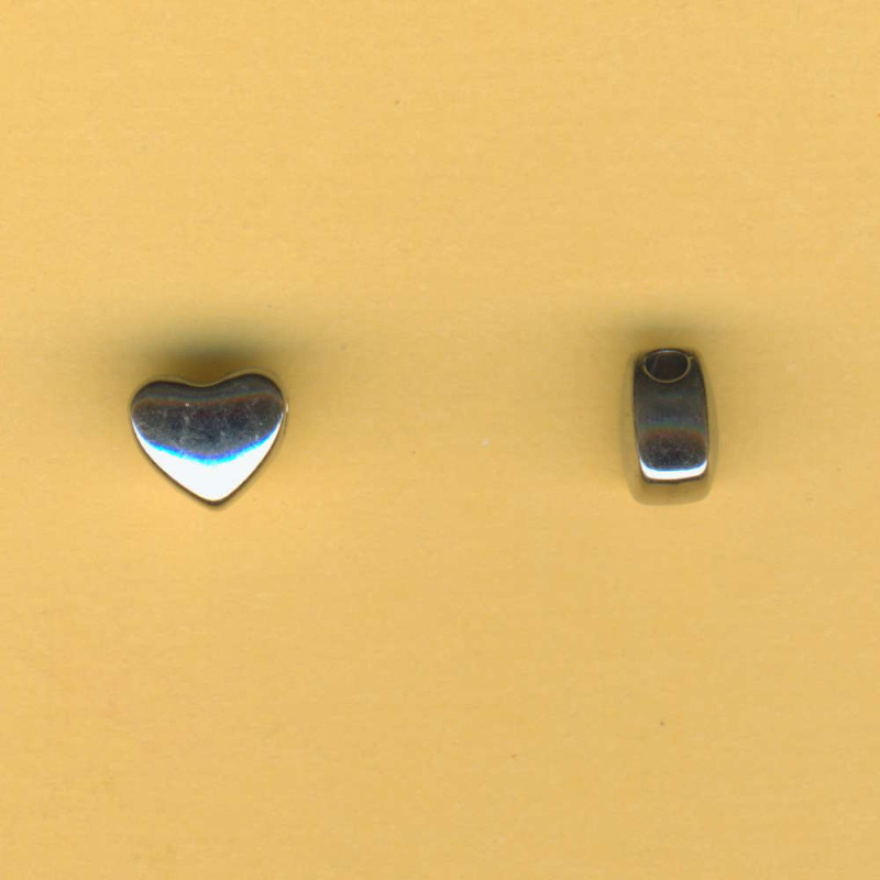 c1280491 304 Edelstahlperle Herz 7x7,5x5mm