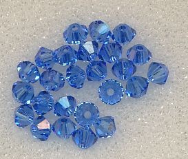 Swarovski Glasschliffperlen 3mm safir