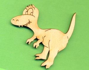 Holz-Deko Springisaurus 5cm