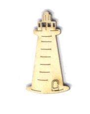 Holz-Deko Leuchtturm 5cm