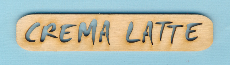 szh4914 Holz Schritzug Crema Latte 11,8x2,2cm