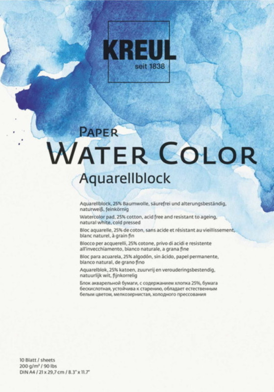 69011 Paper Water Color Aquarellblock DIN A4 10 Blatt