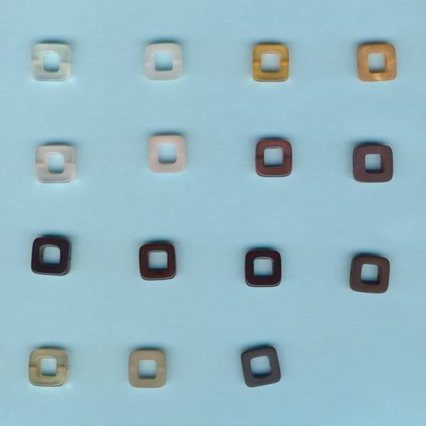 Polaris Perle flach Quadrat 16mm