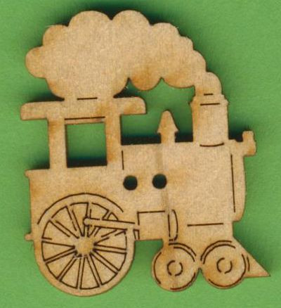 buh6903 Holzknopf Lokomotive 3cm