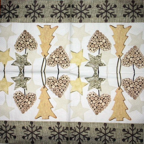 Serviette Natürliche Weihnachten