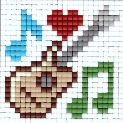 px77689 Pixelhobby Set kleine Basisplatte Gitarre