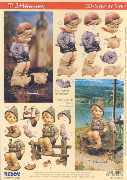 949048 3D Motivbogen A4 Hummel Schweinehirt