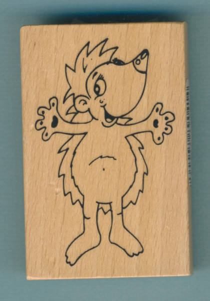 90414 Holzstempel Igel 3,9x5,9cm