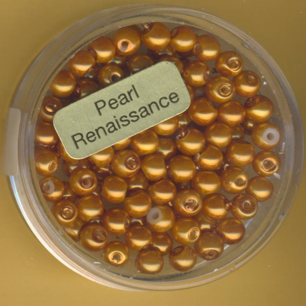0760-04364 Glaswachsperlen 4mm hellorange 100 Stück