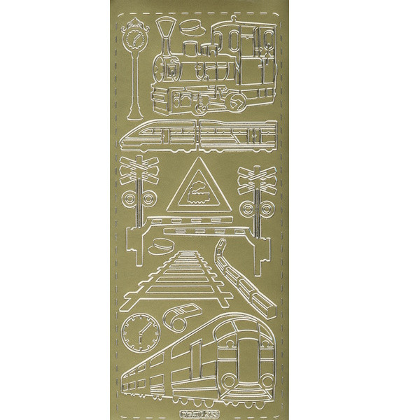 pu263g Sticker Züge gold