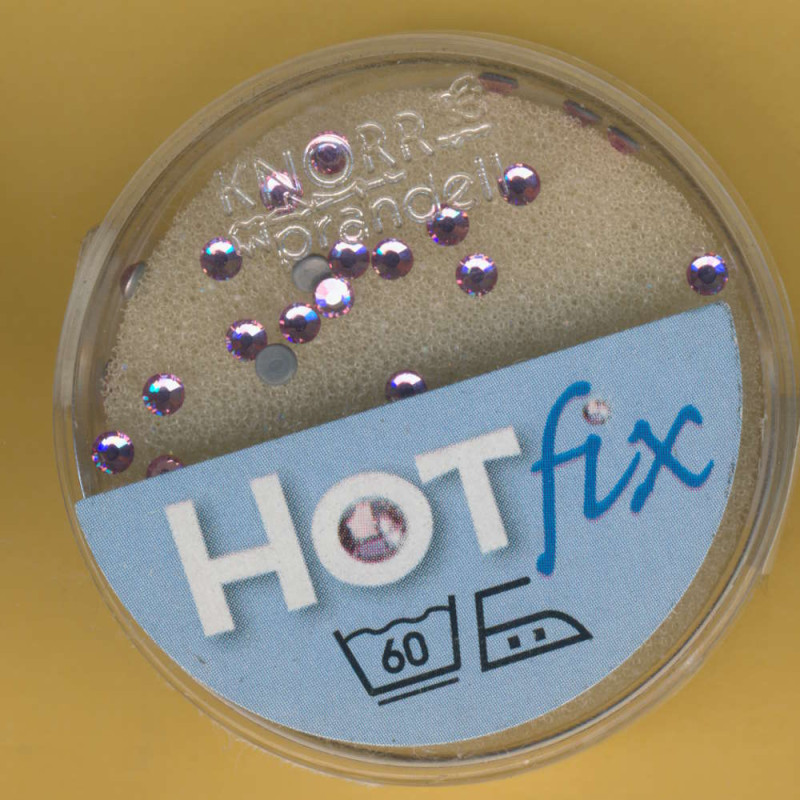 6163022 Hot Fix Strasssteine 2,5mm light rose 40 Stück