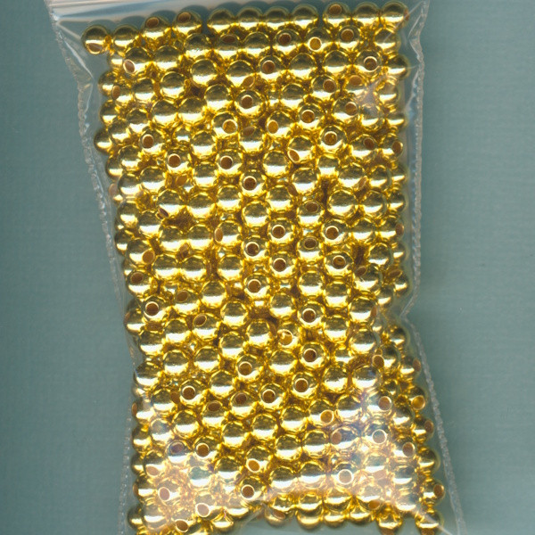 s03240293 Wachsperlen 4mm gold metallic 20g in Packung
