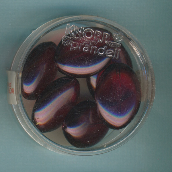 6064419 Crystal Renaissance Glaswachsperlen oval 20x14mm weinrot