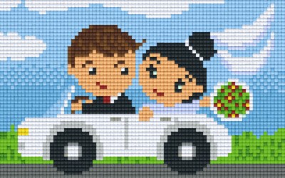 802068 Pixelhobby Klassik Set Brautpaar