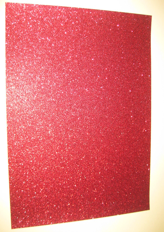 61223261 Glitterkarton rot 21x30cm 200g