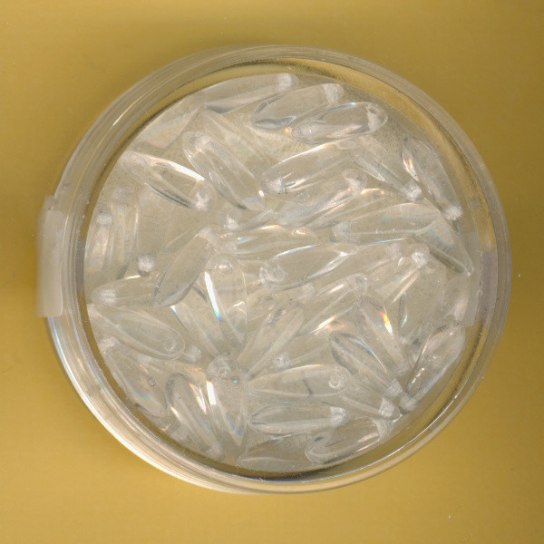 4834-11134 Glasperlen Tropfen 11mm kristall 50 Stück