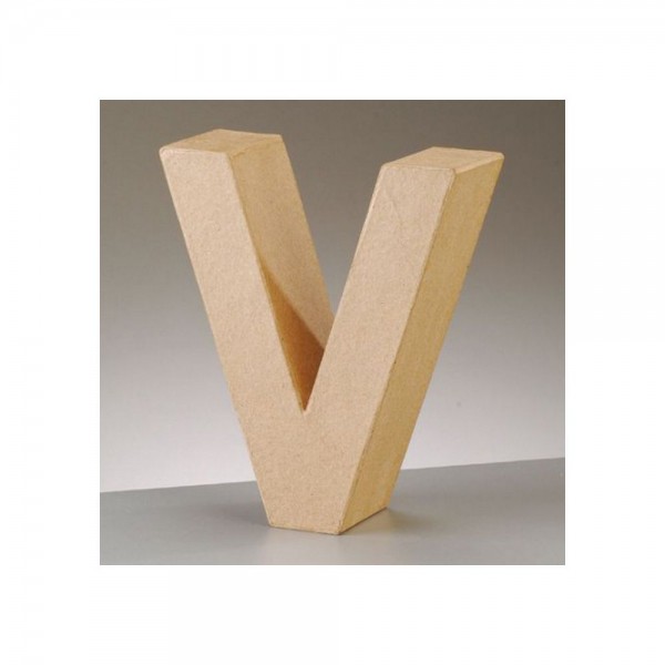 2630922 Papp Art Buchstabe V 17,5x15,2cm