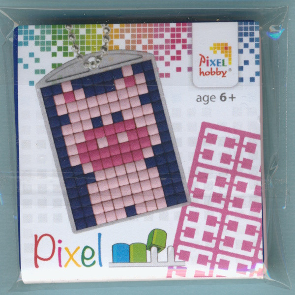 23002 Pixelhobby Medaillon Set Schweinchen