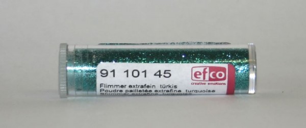 9110145 Flimmer extrafein türkis 3g