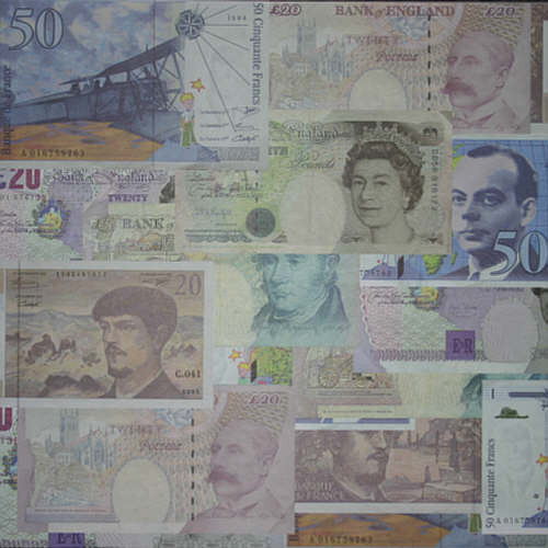 81879000 Scrapbook Papier Money 30,5x30,5cm