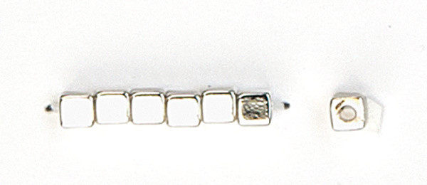137209921 Metallzwischenteil silber 3x3x3mm