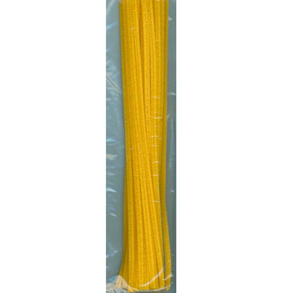 4599-09 Chenilledraht 5mm gelb 25 Stück