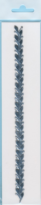 70250191 Verzierwachs Borte 250x12mm silber