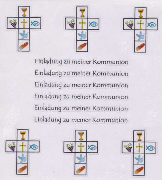 hf3452446 Hobby Design Sticker Einladung zu meiner Kommunion