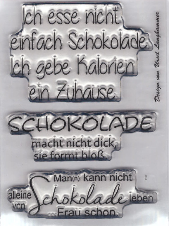 e4511231 Stempel Clear Schokolade 74x105mm