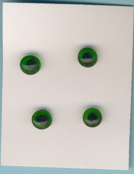 23330 Glas Katzenaugen 8mm grün 4 Stück