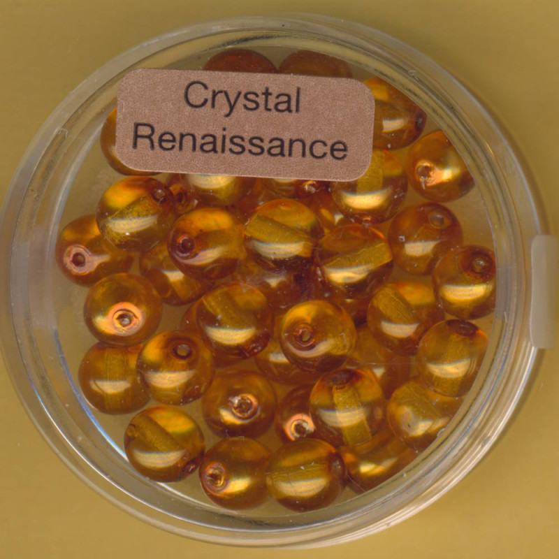 0780-06014 Crystal Renaissance Perlen 6mm topas 40 Stück