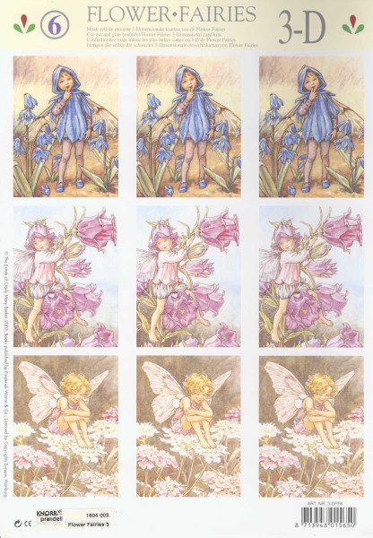 1604003 3D Motivbogen A4 Flower Fairies 3