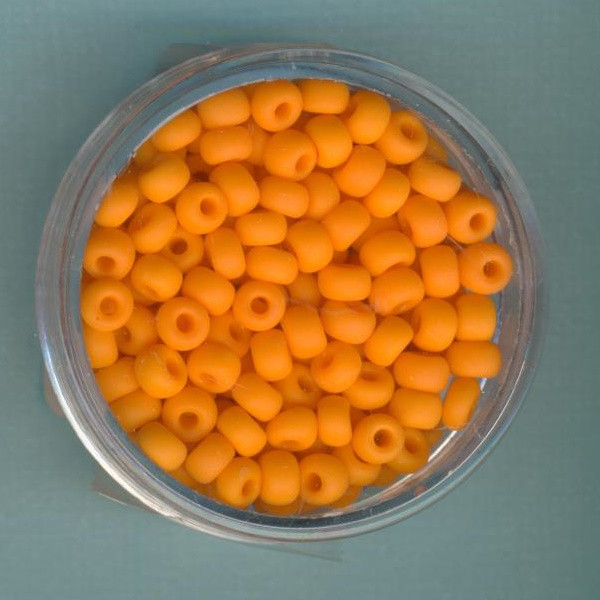 9380054 Rocailles 4,5mm orange matt 17g
