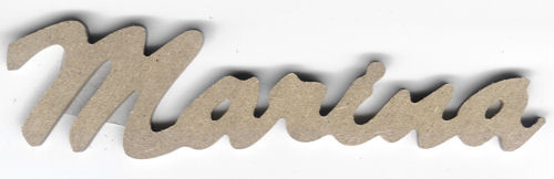 084000015 Holz Dekor Schriftzug Marina 4x16cm