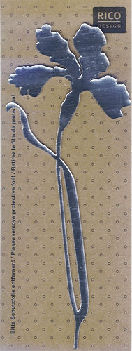 086050007 Wanddeko Spiegel Schwertlilie 7,5x19,8cm